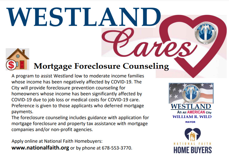 Westland Foreclosure Project | National Faith HOME BUYERS